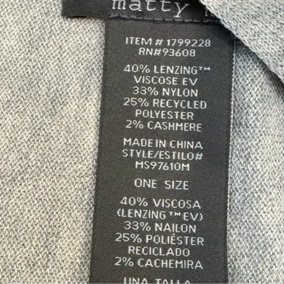 Matty M Ladies´ Sweater Poncho Nwt one size - Picture 6 of 6